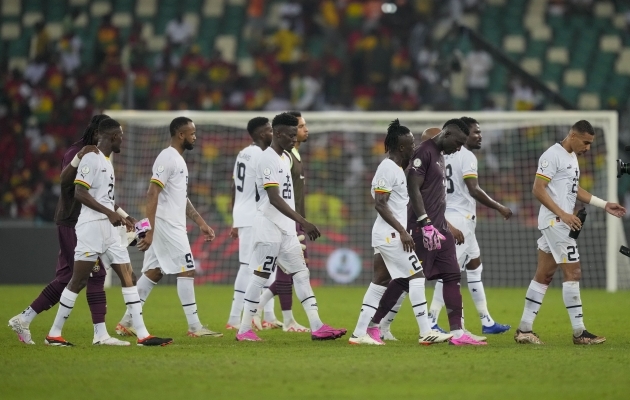 Ghana mängis sisuliselt kolme minutiga end AFCON-ilt välja. Foto: Scanpix / Sunday Alamba / AP Photo