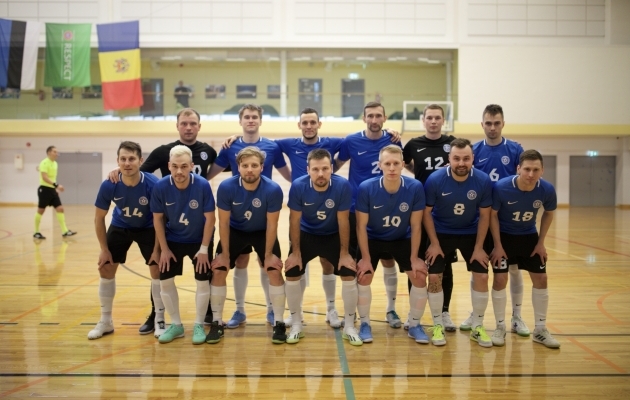 Naționala de sală a Estoniei, care a ieșit dintr-o situație de pierdere, a obținut o victorie în fața Moldovei cu două goluri la unu – Soccernet.ee