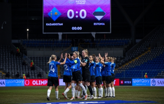 Eesti naiste koondis mängib kolme põneva vastasega. Foto: Liisi Troska / jalgpall.ee