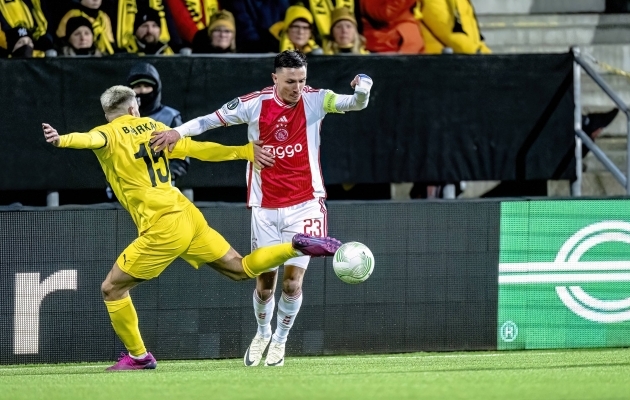 Bodo/Glimt langes Konverentsiliigas Amsterdami Ajaxi vastu konkurentsist. Foto: Scanpix / IMAGO / Pro Shots