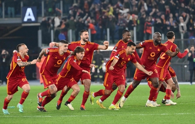 AS Roma mängijad. Foto: Scanpix / Alberto Pizzoli / AFP