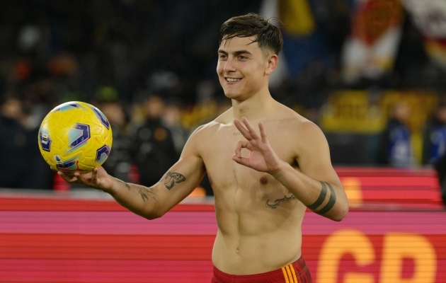 Kübarameister Paulo Dybala. Foto: Scanpix / Alfredo Falcone / LaPresse via ZUMA Press