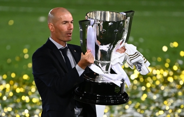 Seni on Zinedine Zidane treenerina töötanud vaid Real Madridis. Kus näeme teda tulevikus? Foto: Scanpix / AFP / Gabriel Bouys