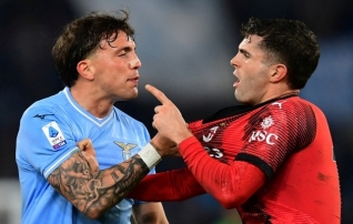 Läks inetuks: Milanile kaotanud Lazio sai kolm punast kaarti ja neli mängukeeldu
