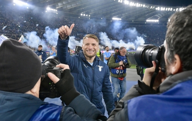 Lazio ründaja Ciro Immobile on see, kelle värav avamängus Bayerniga määravaks sai. Foto: Scanpix / IPA / SIPA