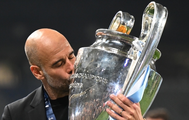 Meistrite liiga karikas on praegu Manchester City auhinnakapis, aga hetkeseisuga see inglastele uueks hooajaks p&otilde;hiturniiril lisakohta ei anna. Foto: Scanpix / DPA / Robert Michael 