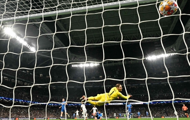 Real Madrid pääses edasi tänu Vinicius Juniori väravale. Foto: Scanpix / Javier Soriano / AFP