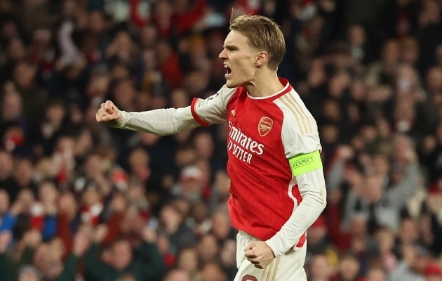 Arsenal edenes penaltiseeria abil veerandfinaali. Foto: Scanpix / Neil Hall / EPA