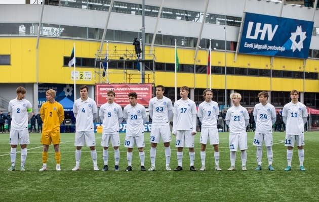 Eesti U19 koondis. Foto: Katariina Peetson / jalgpall.ee (arhiiv)