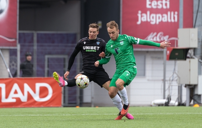 VAATA JÄRELE: ülikindlalt liikuv Levadia alistas veenvalt ka Kalevi