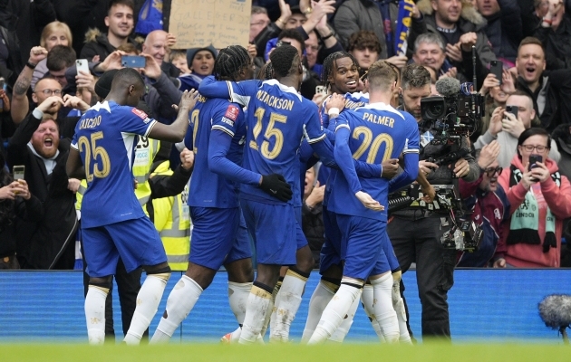 Chelsea pääses Inglismaa karikavõistluste poolfinaali. Foto: Scanpix / Dave Shopland / AP Photo