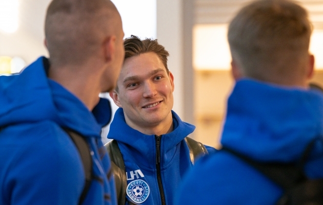 Markus Soometsal on nägu naerul - ta on tagasi koondises! Foto: Liisi Troska / jalgpall.ee