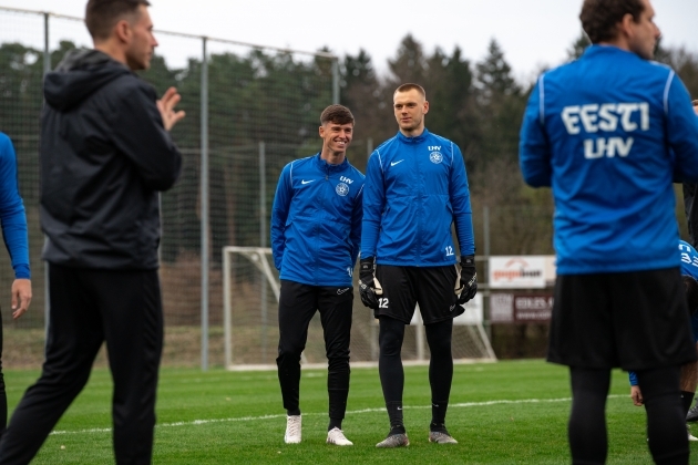 Vetkalil ja Karl Jakob Heinal on kõik võimalused, et olla Eesti koondise lähiaastate võtmemängijad. Foto: Liisi Troska / jalgpall.ee