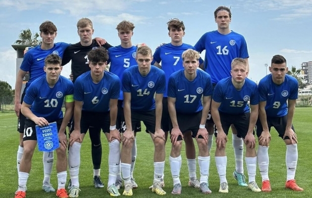 Eesti U19 koondis alistas Türgi eakaaslased. Foto: Eesti Jalgpalli Liit