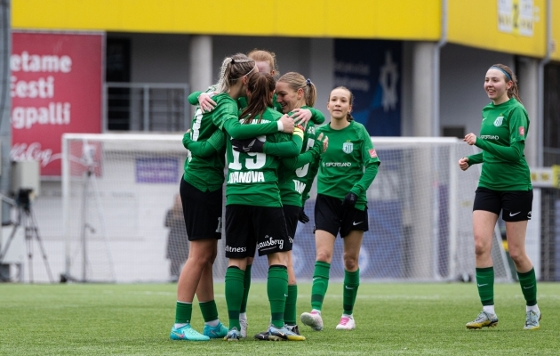 Tallinna FC Flora on sel aastal juba ühe karika võitnud. Superkarikafinaalis alistati Saku Sporting 5:0. Foto: Katariina Peetson / jalgpall.ee
