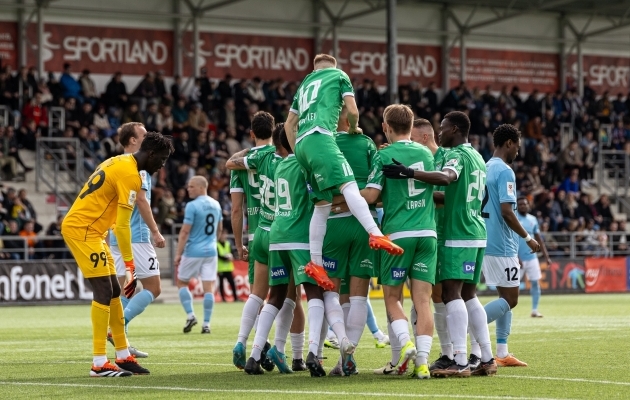 Levadia lõi Paidele kaks väravat. Foto: Katariina Peetson / jalgpall.ee