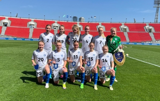 Eesti neidude U19 koondis lõi kaks väravat ja alistas EM-valikturniiril Kasahstani eakaaslased