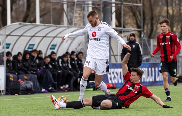 Eelmine kord oli Nõmme Kaljul ja Alex Matthias Tammel ees Nõmme United ja Alexander Kapitan Bergman. Kuidas läheb nüüd? Foto: Katariina Peetson / jalgpall.ee