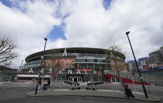 Emiratesi staadion võõrustab täna Arsenali ja Bayerni vahelist veerandfinaali avamängu. Foto: Scanpix / AP Photo / Frank Augstein