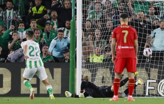 Isco realiseeris karjääri neljanda penalti Hispaania kõrgliigas. Foto: Scanpix / Raul Caro / EPA
