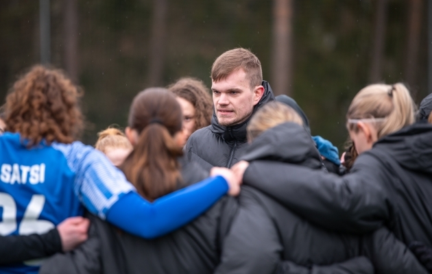 Saku Sportingu uus peatreener Johan-Kaspar Ivask. Foto: Liisi Troska / jalgpall.ee