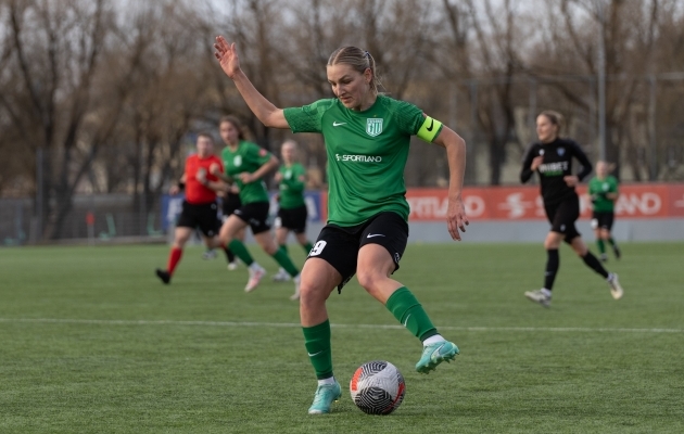Lisette Tammik valiti naiste Meistriliiga märtsi- ja aprillikuu parimaks mängijaks. Foto: Katariina Peetson / jalgpall.ee