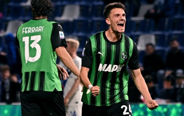 Sassuolo lootus elab tänu võidule edasi. Foto: Scanpix / Reuters / Alberto Lingria