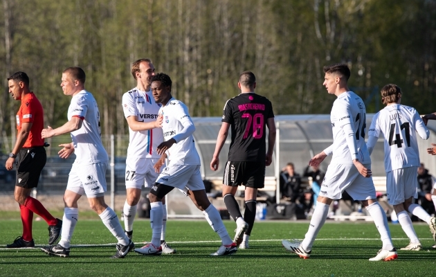 Paide Linnameeskond kustutas Nõmme Kalju eurounistuse ja sammus edasi karikafinaali. Foto: Liisi Troska / jalgpall.ee