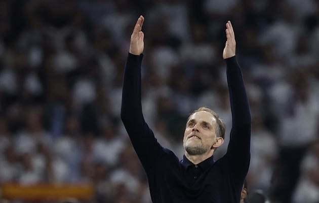 Bayerni peatreener Thomas Tuchel oli mängujärgselt maruvihane. Foto: Scanpix / Juan Medina / Reuters