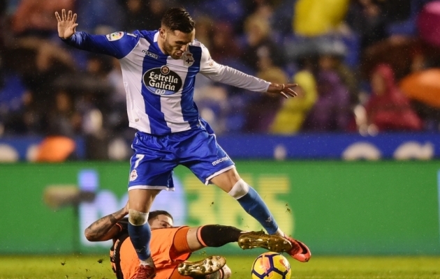 Kisub ikka koju: Lucas Perez 2018. aastal Deportivo La Coruna särgis.Foto: Scanpix / Miguel Riopa / AFP