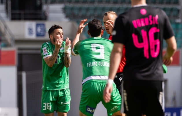 Viis väravasöötu andnud Joao Pedro sai eelmises voorus oma neljanda kollase kaardi. Foto: Katariina Peetson / jalgpall.ee