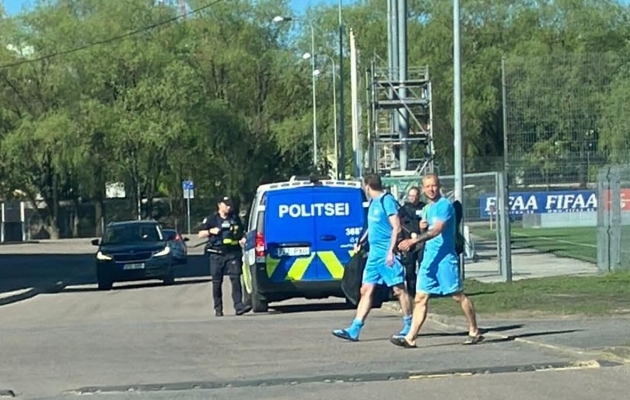 III liiga mängule kutsuti kohale politsei. Foto: FC Hell Hunt / Facebook