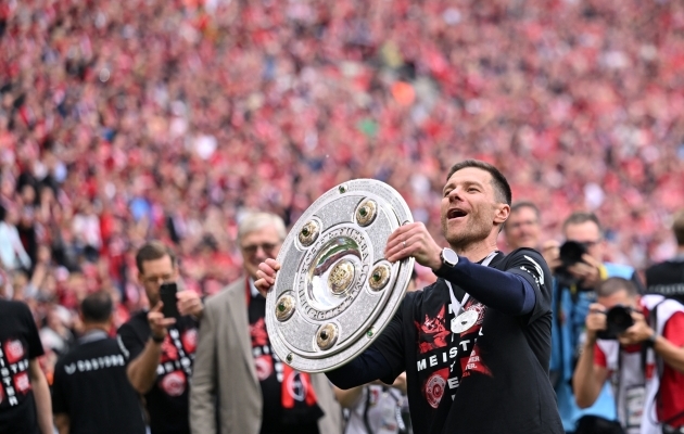 Xabi Alonso võitis Leverkuseniga Bundesliga tiitli. Foto: Scanpix / dpa / Picture Alliance