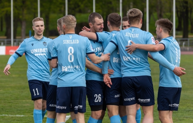 Tallinna Kalev jättis küll palju löömata, aga sai Nõmme Unitedilt ikkagi 2:0 võidu kätte. Foto: Andrei Smetana