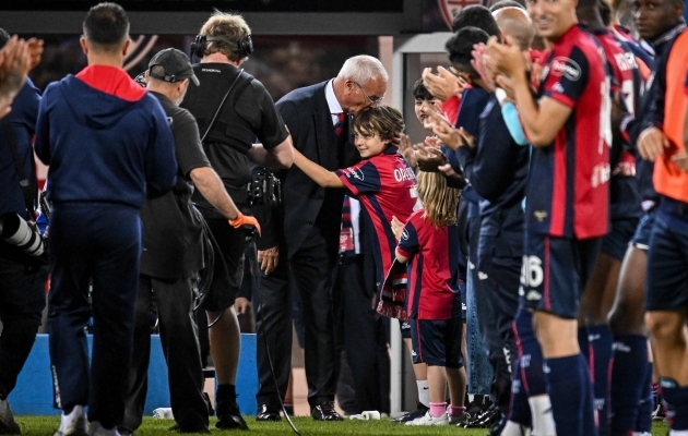Claudio Ranieri jättis Cagliariga hüvasti. Foto: Scanpix / Luigi Canu / IPA Sport / ZUMA