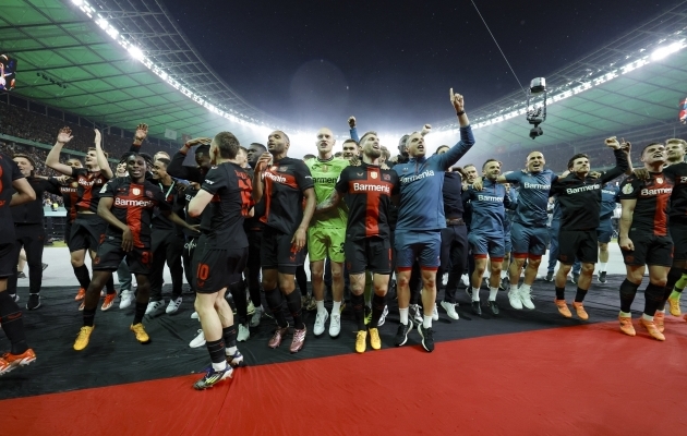 Leverkuseni Bayer ei saanud sel hooajal Saksamaa sarjades ühtegi kaotust. Foto: Scanpix / Ronald Wittek / EPA