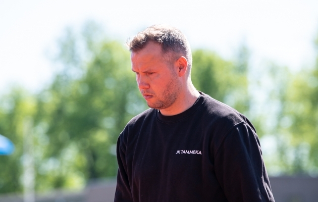 Tammeka peatreener Marti Pähn peab nuputama, kuidas jälle võitudeni jõuda. Foto: Liisi Troska / jalgpall.ee