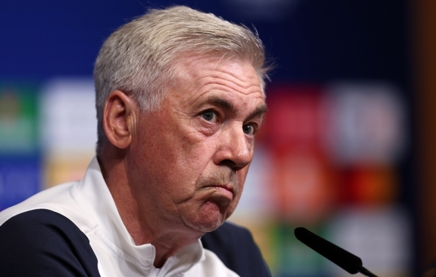 Madridi Reali peatreener Carlo Ancelotti. Foto: Christopher Lee - UEFA / UEFA via Getty Images