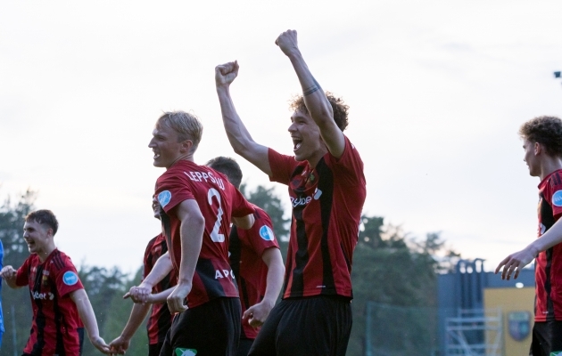 Nõmme United alistas kodus Pärnu Vapruse. Foto: Katariina Peetson / jalgpall.ee