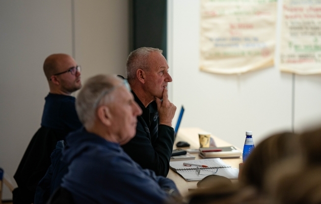 Pijpers on olnud tähtsas rollis kõigi viie Eestis toimunud treenerite PRO-kursuse läbiviimise juures. Foto: Kenn Rull / Eesti Jalgpalli Liit