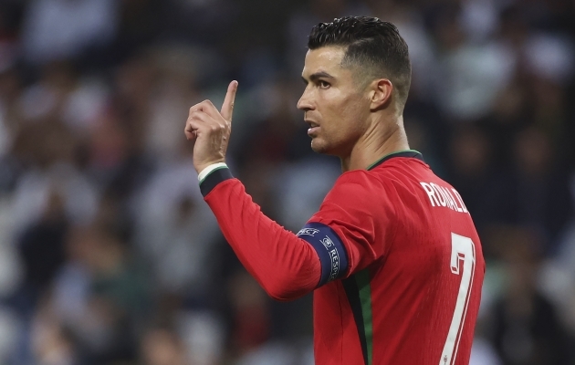 Portugali superstaar Cristiano Ronaldo teeb EM-i ajalugu. Foto: Scanpix / Luis Vieira / AP Photo
