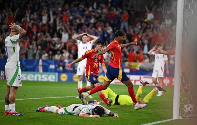 Detailne videokokkuvõte: Hispaania ja Itaalia mäng kaheksa sekundiga