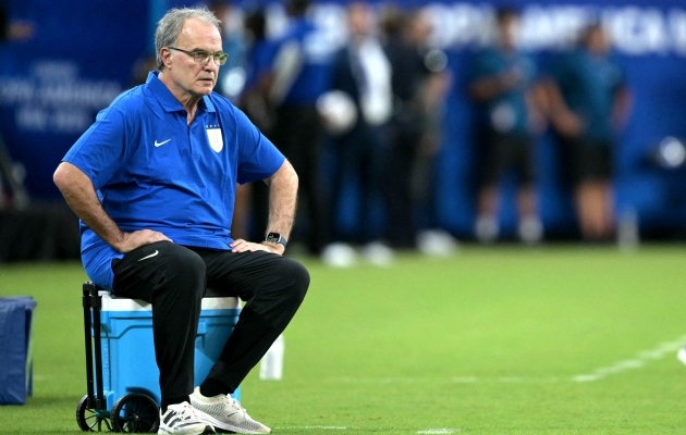 Uruguay koondise peatreener Marcelo Bielsa. Foto: Scanpix / Juan Mabromata / AFP