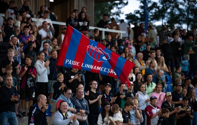 Paide sai Pärnu Rannastaadionile kogunenud rahvale näidata koguni 120 minutit jalgpall. Foto: Liisi Troska / jalgpall.ee