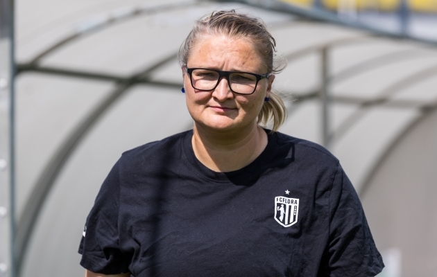 FC Flora peatreener Aleksandra Ševoldajeva. Foto: Katariina Peetson / jalgpall.ee