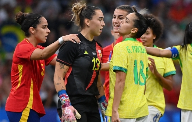 Mängu täie raha eest - Brasiilia võitis Hispaaniat 4:2. Foto: Scanpix / Sylvain Thomas / AFP