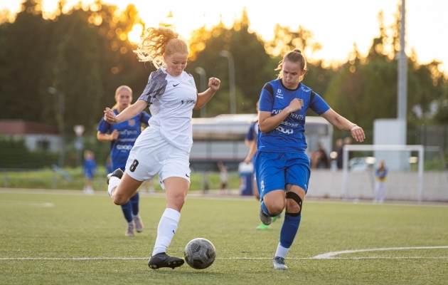 Helina Tarkmeel lõi Flora finaali. Foto: Katariina Peetson / jalgpall.ee