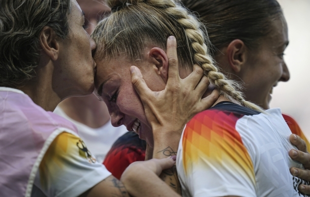 Giulia Gwinn lõi Saksamaale pronksmedalid. Foto: Scanpix / Laurent Cipriani / AP Photo