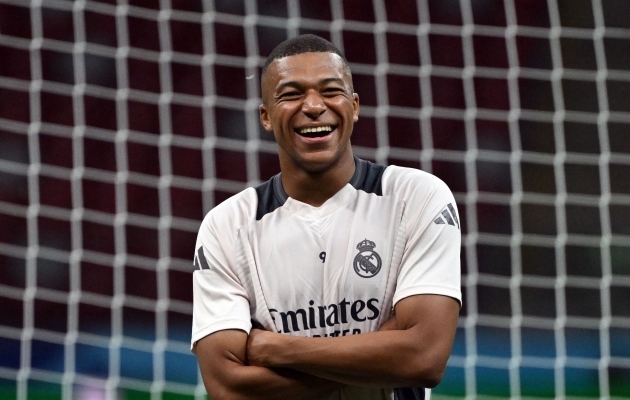 Kas Kylian Mbappe teeb La Ligast enda liiga? Debüüdi Real Madridi särgis teeb ta eeldatavasti täna õhtul UEFA superkarikas. Sarnaselt näiteks Jude Bellinghamiga ei ole ta hooajaeelsetes treeningmängudes kaasa löönud. Foto: Scanpix / Sergei Gapon / AFP