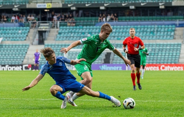 Levadia alistas A. Le Coq Arenal Tammeka. Foto: Katariina Peetson / jalgpall.ee